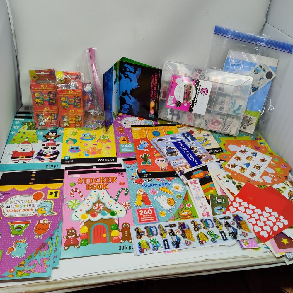 HUGE LOT Stickers Full/Partial Sheets Teacher Reward Home School Holidays